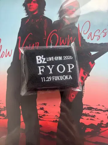 B'z 비즈 가챠가챠 리스트 밴드 후쿠오카 한정판 11/29 옐로우 컬러