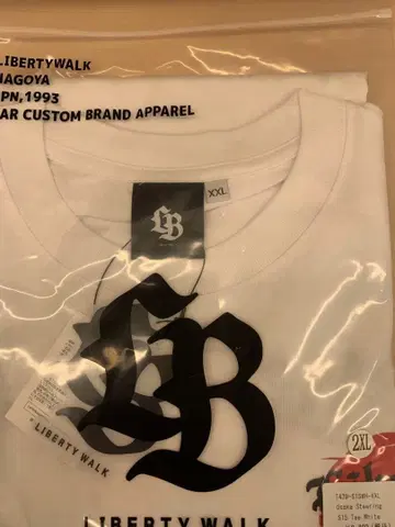 LIBERTY WALK 화이트 티셔츠 오사카 한정판