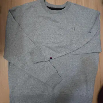 Champion 그레이 크루넥 트레이닝복 속기모