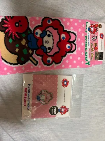 오사카 간사이 엑스포 핀 배지, 양말 마이멜로디 산리오 먀쿠먀쿠