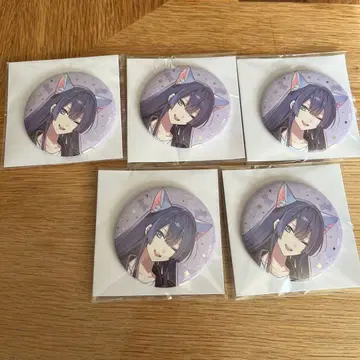 나가오 케이 니지산지 완냥 캔뱃지 5세트