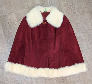 스웨이드 케이프 코트