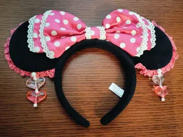 디즈니 미니 머리띠 옛날 레어 레이스 하트