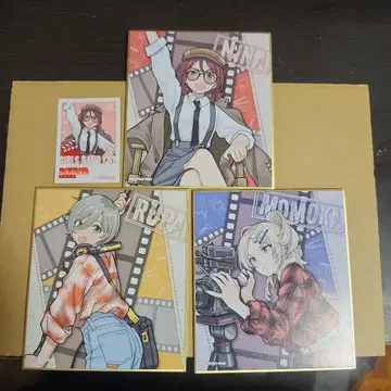 걸즈밴드 클라이 트레이딩 미니 색지 filming ver 3장 세트