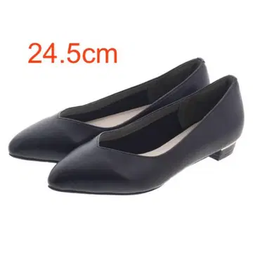 V컷 플랫 펌프스 블랙 스무스 JELLY BEANS