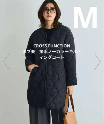 CROSS FUNCTION 에브락 발수 퀼팅 노카라 코트 M