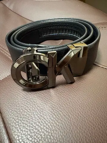 캘빈 클라인 블랙 로고 버클 벨트