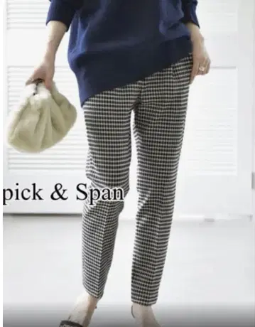 Spick & Span 양면 기모 테이퍼드 팬츠 34 사이즈