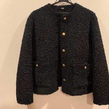 보아 자켓 블랙 미라 오웬