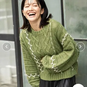 케이블 스티치 니트 풀오버 니코앤드