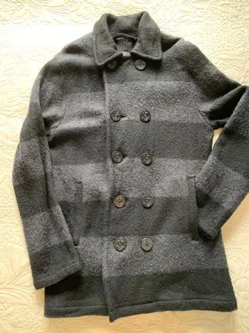 SCHOTT 피 코트 보더 멜톤 M