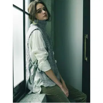 Abel 아벨 케이블 니트 베스트