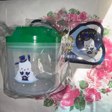 산리오 포차코 캐니스터 캔뱃지 Happy 복권