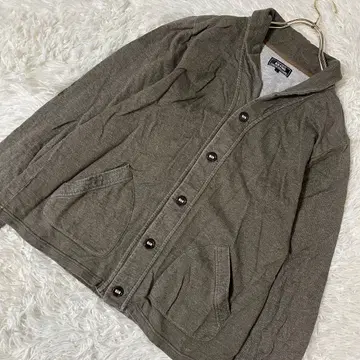 BEAMS 맨투맨 자켓 카키 브라운 L