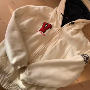 Van 플리스 자켓 M 화이트