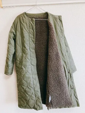 퀼팅 코트 보아 안감 여성용