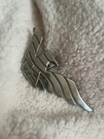 [ 새상품급 ] EMPORIO ARMANI 로고 벨트 버클 반짝이는 실버