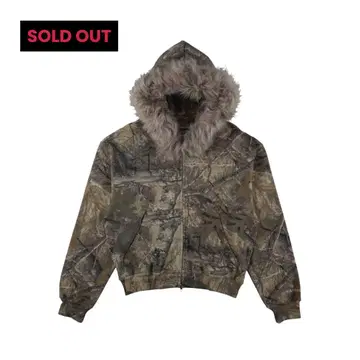 FUR ZIP HOODIE - REALTREE 9/S PROJECT