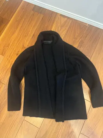 The Elder Statesman 캐시미어 블랙 가디건 S 사이즈