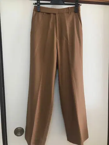 새상품 나노 유니버스 울 세미 와이드 팬츠 36