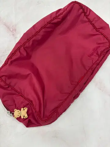 패밀리아 나일론 파우치 빨간색