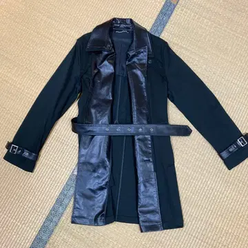 더블 브레스트 체스터 코트 벨트 포함