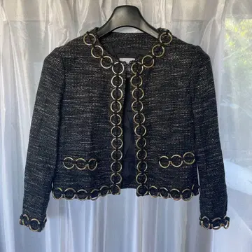 MOSCHINO CHEAPANDCHIC 노카라 자켓 블랙