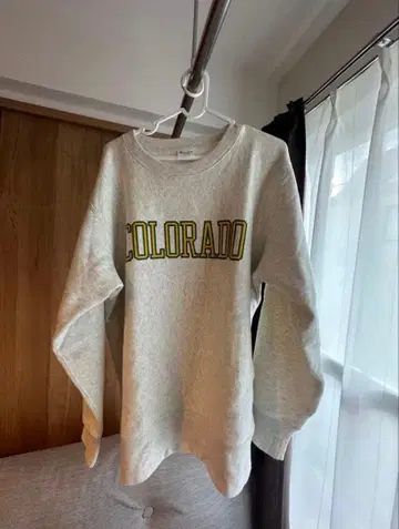 Champion 리버스 위브 맨투맨 그레이