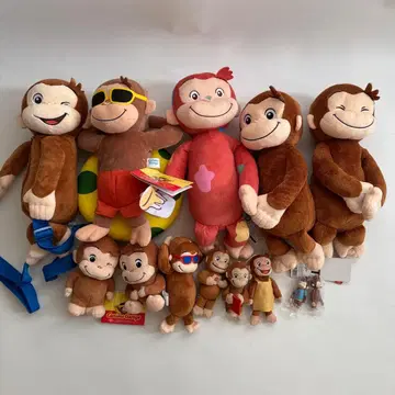 호기심 많은 조지 봉제 인형 키링 묶음 판매