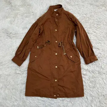 MAJESTIC LEGON 밀리터리 코트 카멜 브라운