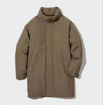 유니클로 방풍 패딩 코트 브라운 XS