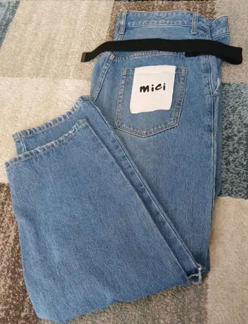 mici 컷오프 데님 라이트 블루