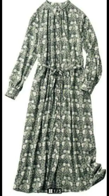 윌리엄 모리스 핀퍼넬 올 패턴 원피스 M