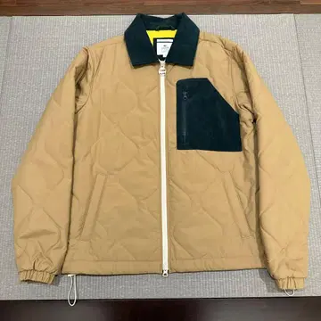 LACOSTE 퀼팅 자켓 S 베이지 다크 그린