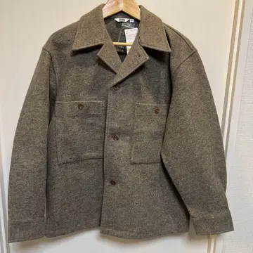 유니클로 플리스 저지 오버 셔츠