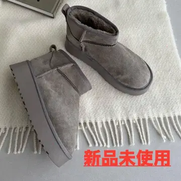 discoat 그레이 스웨이드 어그 부츠 미사용 새상품