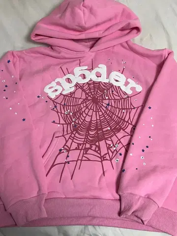 Sp5der 후드티 핑크