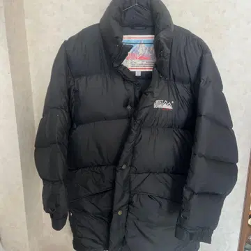 FIRST DOWN 블랙 다운 자켓 M USA 사이즈