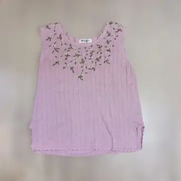 Mrs. Giardino 핑크 자수 탱크탑