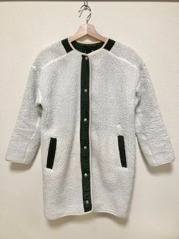 아디다스 보아 자켓 화이트 S 롱 플리스 아디다스