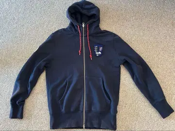 LOOPWHEELER for GHIBLI 네이비 후드티