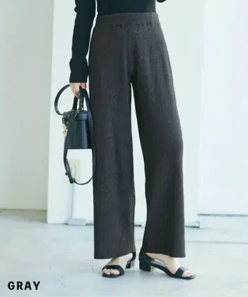 [ 새상품급 ] BASEMENTonline 리브 니트 팬츠 SP 사이즈