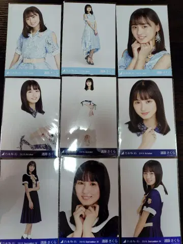 노기자카46 엔도 사쿠라 브로마이드 40장 묶음 판매