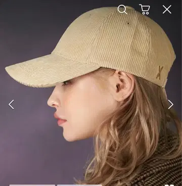 VARZAR 코듀로이 캡 화이트