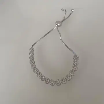 실버 다이아몬드풍 팔찌
