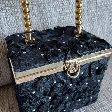 블랙 박스형 파티 백