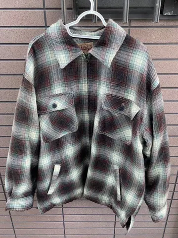 펜들턴st BULC MOUNTAIN 체크 지퍼 자켓 구제 의류 즉시 배송