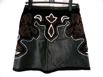 Just Cavalli 가죽 미니 스커트 사이즈 42