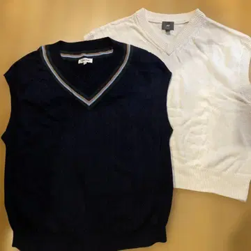 GLOBAL WORK & H&M V넥 베스트 2세트