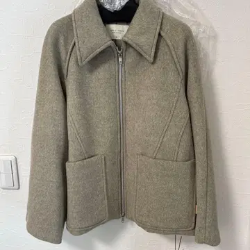 퍼블릭 도쿄 울 지퍼 숏코트